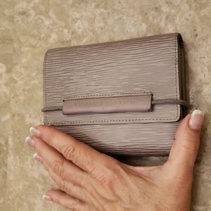 Louis Vuitton Epi Porte feiulle Elastique medium Trifold tan/beige